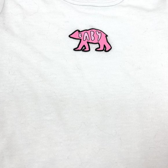 Baby Bear Pink White Onesie Top 18-24 MO - Picture 2 of 2